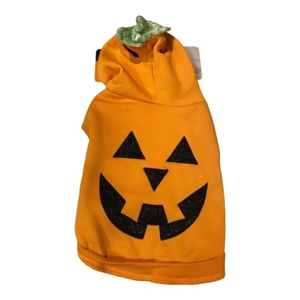 Hyde & EEK Pet Pumpkin‎ Hoodie Costume Size Small Fits Up to 25 LBs A162